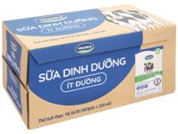 Thùng Vinamilk Sữa Dinh Dưỡng Ít Đường,có đường,dâu  48 Bịch X 220 Ml