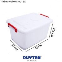 THÙNG VUÔNG 30 LÍT Bánh Xe DUY TÂN