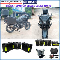 Thùng xe nx500 cb500x cb500f, Thùng nhôm xe nx500, thùng top nhôm, thùng gắn baga xe máy, mbiker