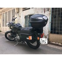 Thùng xe Royal Enfield Classic 500 thùng hông Givi E23NS_OR, thùng Givi B360NT, gối E95M