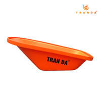 Thùng xe rùa nhựa Trần Đà, hiệu TranDa, dung tích 90 lít, tải trọng 180 Kg - Cam