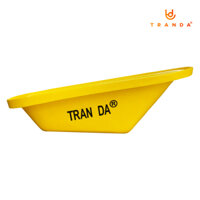 Thùng xe rùa nhựa Trần Đà, hiệu TranDa, dung tích 90 lít, tải trọng 180 Kg - Màu vàng
