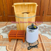 Thùng Xông Chân Dưỡng Sinh, Thùng Xông Chân Kết Hợp Xông Phụ Khoa Kèm Bàn Lăn Cao Cấp