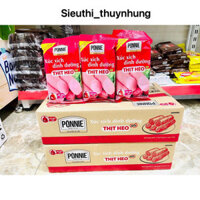Thùng Xúc Xích Dinh Dưỡng Ponnie Thịt Heo (20 gói x 95g) Mẫu Mới