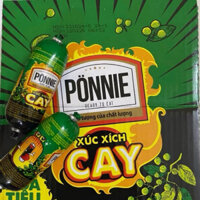 Thùng xúc xích ponnie loại cay vị Hoa tiêu thơm ngon hộp 816g 24 cây