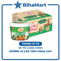 THÙNG12TÔ-AFOTECH- Mì tô Cung Đình hương vị Lẩu tôm chua cay, Mì tô Cung Đình Lẩu tôm chua cay, Mì Cung Đình tô (85g/tô)