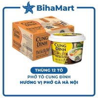 [THÙNG12TÔ-AFOTECH- Phở tô Cung Đình hương vị Phở gà Hà Nội, Phở gà Cung Đình tô, Phở gà Hà Nội Cung Đình ăn liền 73g/tô