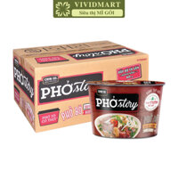 [THÙNG12TÔ]-MASAN- Chin-su Phở Story tô (có thịt thật) hương vị Phở bò, Chinsu Phở bò Story tô, Phở Thìn bờ hồ (131g/tô)