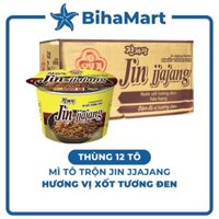 [THÙNG12TÔ] - OTTOGI - Mì tô trộn Jin hương vị Xốt tương đen, Mì trộn tương đen Otogi tô, Mì tương đen tô Jin (115g/tô)