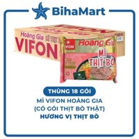 [THÙNG18GÓI]- VIFON - Mì Hoàng Gia hương vị Thịt Bò (có gói thịt bò thật), Mì thịt bò ăn liền Vifon Hoàng Gia (130g/gói)