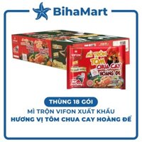 THÙNG18GÓI-VIFON- Mì trộn Vifon xuất khẩu Tôm chua cay hoàng đế, Mì trộn Tôm chua cay hoàng đế Vifon xuất khẩu 180g/gói