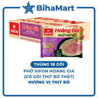 THÙNG18GÓI-VIFON- Phở Thịt bò Hoàng Gia (có gói thịt bò thật), Phở Hoàng Gia Thịt bò, Phở bò Vifon Hoàng Gia (120g/gói)