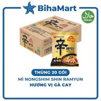 [THÙNG20GÓI]-NONGSHIM - Mì Shin Ramyun hương vị Gà cay, Mì gà cay Shin Ramyun, Mì gà cay Hàn Quốc, Mì ăn liền (136g/gói)