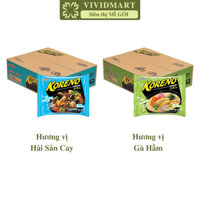 [THÙNG24GÓI]-PALDO - Mì Koreno Premium 2 vị: Gà hầm, Hải sản cay, Mì ăn liền Koreno Premium, Mì Hàn Quốc (100-102g/gói)