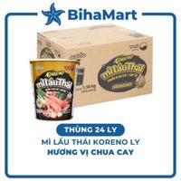 [THÙNG24LY]- PALDO - Mì ly Koreno Lẩu thái hương vị Chua cay, Mì ly lẩu thái Koreno vị chua cay, Mì ly Hàn Quốc (65g/ly)
