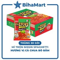 [THÙNG30GÓI]-NISSIN- Mì trộn Nissin Spaghetti vị cà chua bò bằm, Mì Spagheti cà chua bò bằm, Mì trộn Spaghetti (69g/gói)