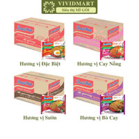 [THÙNG40GÓI]-INDOFOOD- Mì xào khô Indomie Goreng 4 vị: Đặc biệt, Sườn, Cay nồng, Bò cay, Mì ăn liền Indomie (79-81g)