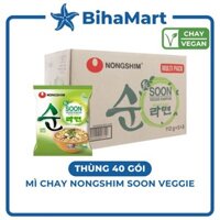 [THÙNG40GÓI]-NONGSHIM - Mì chay Nongshim Soon Veggie, Mì Nongshim chay, Mì chay Soon Veggie, Mì chay Hàn Quốc (112g/gói)