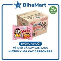 THÙNG40GÓI-SAMYANG- Mì khô gà cay Samyang hương vị gà cay Carbonara, Mì gà cay Carbonara Samyang, Mì Hàn Quốc (130g/gói)