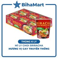 [THÙNG6LY]-OTTOGI- Mì ly Choi Sriracha vị Cay truyền thống, Mì cay truyền thống Siracha, Mì ly cay truyền thống (65g/ly)