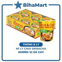 [THÙNG6LY]- OTTOGI - Mì ly Choi Sriracha vị Gà cay, Mì gà cay Sriracha, Mì ly gà cay Siracha, Siracha mì gà cay (65g/ly)