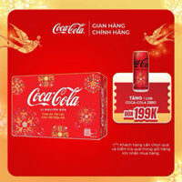 Thùng/Lốc 24 Lon Nước Giải Khát Coca-Cola Vị Nguyên Bản Original Lon 320ml Sale 15.1 Coca-Cola