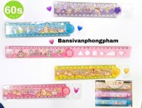 Thước 30cm kẻ gấp Capybara+Labubu D-042 (hộp 40) (K)