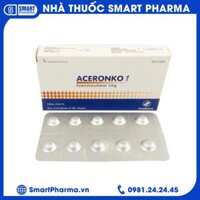 Thuốc Aceronko 1mg điều trị bệnh tim gây tắc mạch, nhồi máu cơ tim (3 vỉ x 10 viên)
