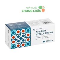 Thuốc Acyclovir Stella 200mg: Điều trị nhiễm virus Herpes simplex và Varicella zoster (Thuốc kê đơn)
