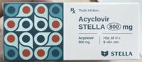 Thuốc Acyclovir Stella 800mg thuốc trị virus (hộp 10 vỉ x 5 viên)