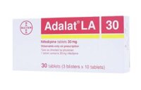 Thuốc Adalat LA 30mg Bayer (Nifedipine) – Hỗ trợ điều trị tăng huyết áp (Hộp 3 vỉ x 10 viên)