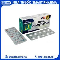 Thuốc Alpha Chymotrypsin S.Pharm điều trị các tình trạng viêm, sưng phù trong viêm xương khớp, chấn thương mô mềm, phẫu thuật ( Hộp 5 vỉ x 10 viên)