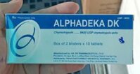 Thuốc Alphadeka (Alpha chymotrypsin 8,4 mg) DK Hà Tây – Giảm viêm và phù mô mềm (Hộp 2 vỉ x 10 viên)