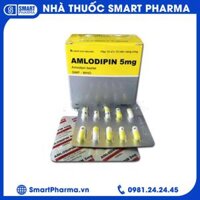 Thuốc Amlodipin 5mg Vidipha điều trị tăng huyết áp, đau thắt ngực (10 vỉ x 10 viên)