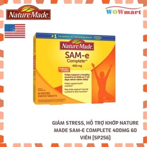 Thuốc an thần an toàn Nature Made SAM-e Complete 400mg 60 viên