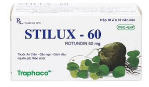 Thuốc an thần, gây ngủ, giảm đau Stilux-60 (10 vỉ x 10 viên/hộp)