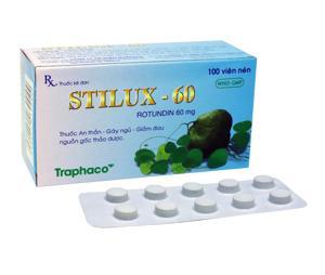 Thuốc an thần, gây ngủ, giảm đau Stilux-60 (10 vỉ x 10 viên/hộp)