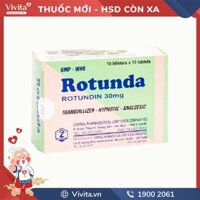 Thuốc an thần, trị mất ngủ Rotunda | Hộp 100 viên