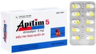 Thuốc Apitim 5mg (Amlodipin besilat) điều trị tăng huyết áp, đau thắt ngực (3 vỉ x 10 viên)