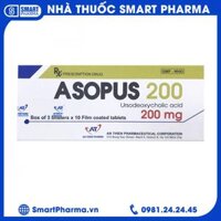 Thuốc Asopus 200 An Thiên điều trị bệnh gan mật (3 vỉ x 10 viên)