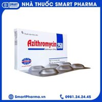Thuốc Azithromycin 250 Armephaco điều trị nhiễm khuẩn (1 vỉ x 6 viên)