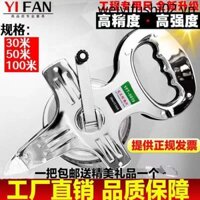 Thước Băng Lớn 50m 30m Thước Thép Thước Băng Thước Đo 100m Thép Băng Đo Dài Thước Thước Mềm Đo Kỹ Thuật Xây Dựng Thước Đo Di Động Thước