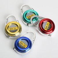 Thước băng Mini 2 mét Thước nhỏ có thể thu vào Thước hộ gia đình cầm tay Thước nhỏ