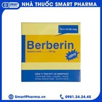 Thuốc Berberin 100mg Armephaco điều trị nhiễm khuẩn đường ruột, tiêu chảy, kiết lỵ (Hộp 10 vỉ x10 viên)