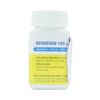 Thuốc Berberin 100mg Domesco điều trị nhiễm khuẩn đường ruột, tiêu chảy, kiết lỵ (100 viên)