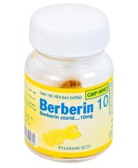 Thuốc Berberin 10mg (Berberin Clorid) Pharimexco – Điều trị lỵ, viêm ruột, tiêu chảy (100 viên)