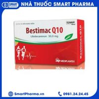 Thuốc Bestimac Q10 30mg Mediplantex điều trị tăng cholesterol máu, suy tim sung huyết (6 vỉ x 10 viên)