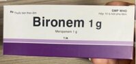 Thuốc Bironem 1g (meropenem) – Điều trị nhiễm khuẩn ở trẻ em và người lớn (lẻ 1 lọ) (date 2/26)