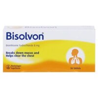 Thuốc Bisolvon 8mg loãng đàm trong bệnh phế quản phổi cấp và mạn (3 vỉ x 10 viên)