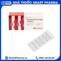 Thuốc Bisoprolol 2.5mg Tablets Stella điều trị tăng huyết áp, đau thắt ngực mạn tính ổn định (3 vỉ x 10 viên)